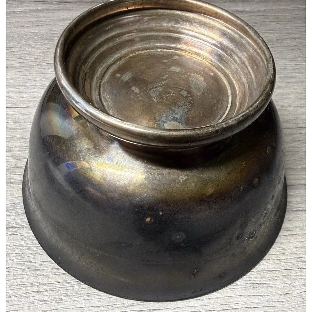 VINTAGE GORHAM Silver Plated Bowl YC 795 Paul Revere Style Silver 4.5
